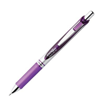 Stylo Gel À Bille Roulante Rétractable Energel, 0,7 Mm, Violet