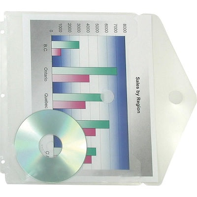 Pouch for transparent velcro binding