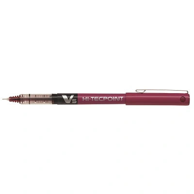 Stylo À Bille Roulante Hi-Tecpoint À Encre Liquide, 0,5 Mm, Rouge
