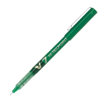 Stylo À Bille Roulante Hi-Tecpoint À Encre Liquide, 0,7 Mm, Vert