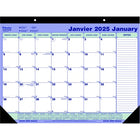 Calendrier Mensuel De Bureau/Au Mur De Blueline, 21-1/4 X 16 Po Bilingue