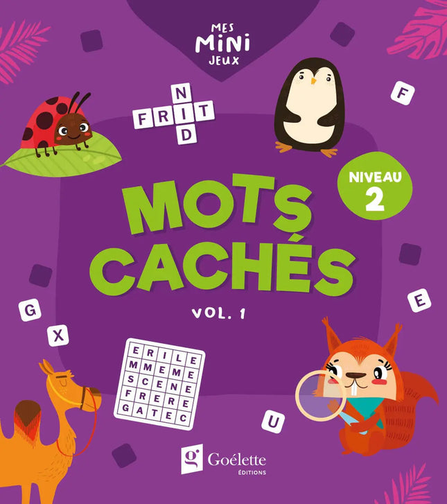 Mes mini jeux – Mots cachés niveau 2 (vol. 1)