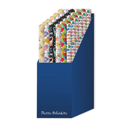 Rouleau de papier d'emballage Pierre Belvedere assorties 15' x 2.5'