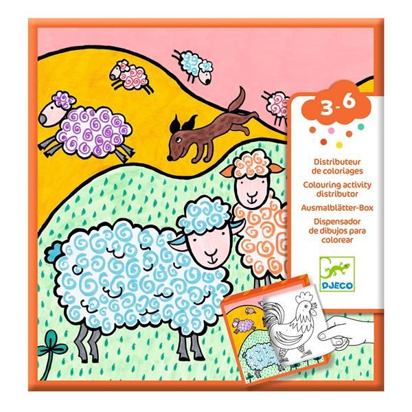 Distributeur de coloriages / Ferme Djeco