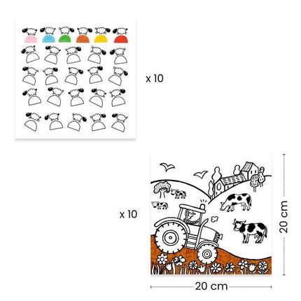 Distributeur de coloriages / Ferme Djeco