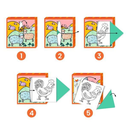 Distributeur de coloriages / Ferme Djeco