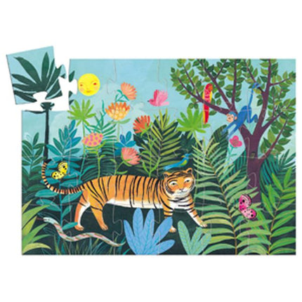 Puzzle silhouette / La balade du tigre / 24 pcs
