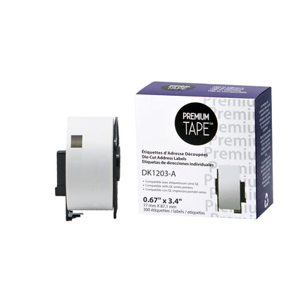 Brother DK1203 Étiquette de classement 0.66'' x 3.4'' (1 x 300)