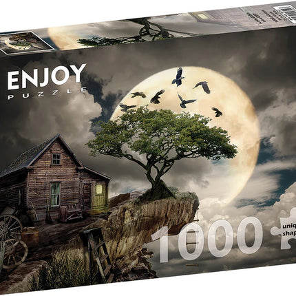 C-T Enjoy Log Cabin on a Cliff | 1000 Pieces