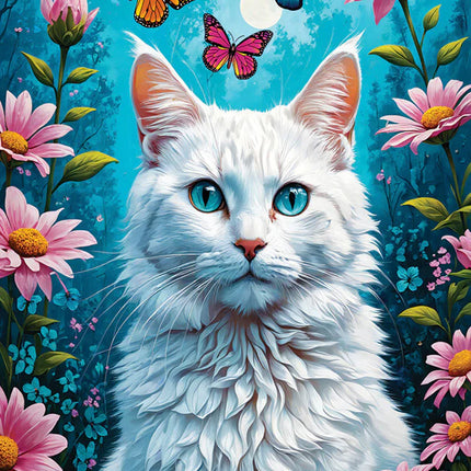 CT Enjoy White Cat | 1000 pieces