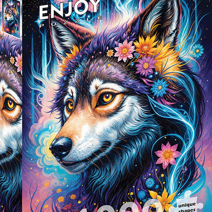C-T Enjoy Portrait de loup magique | 1000 pièces