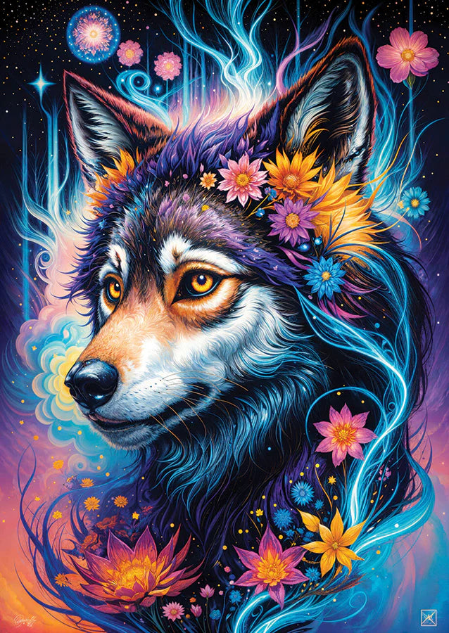 C-T Enjoy Portrait de loup magique | 1000 pièces