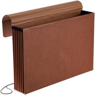 Pochette-Classeur Extensible, Format Légal, Expansion De 5,25 Po, Fibre Rouge - E22-6-B