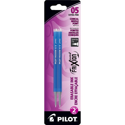 Paquet de 2 refills Frixion bleu 0.5