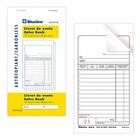 Livret De Formulaires De Vente Autocopiants 3-1/2X6-1/2 Po De Blueline, 50 Duplicatas, Bilingue, 10/Pqt