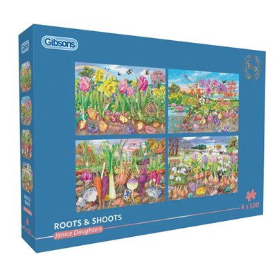 Puzzle - 500 pcs - Roots & Shoots (4 Puzzles) (EN)