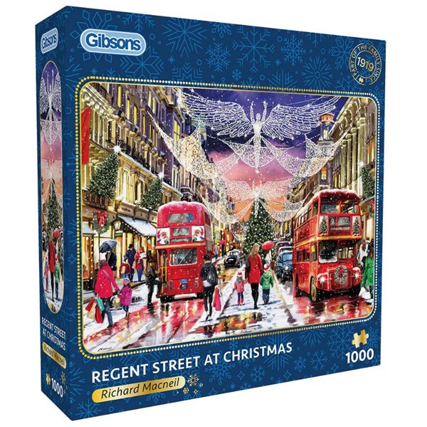 Gibsons Puzzle - 1000 pcs - Regent Street at Christmas
