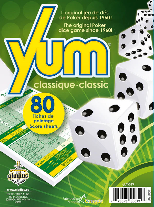 Yum bloc fiches de pointage (1X80)