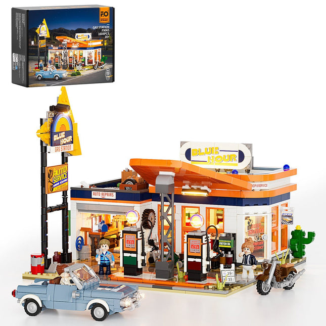 Lumibricks gas station 1608PCS