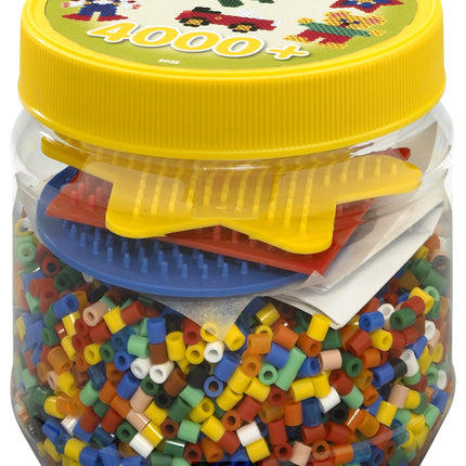 Set of 4000 hama beads yellow pot