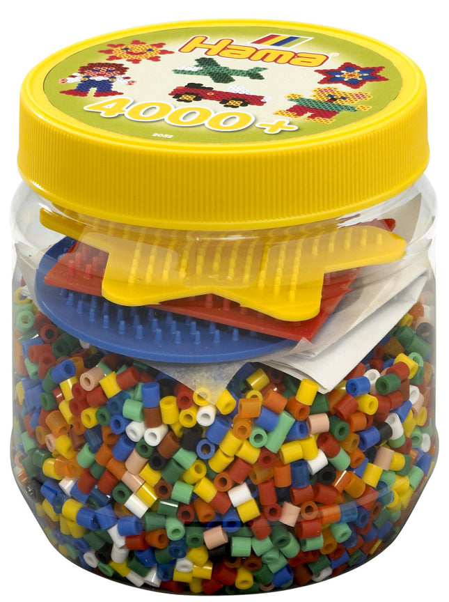 Set of 4000 hama beads yellow pot