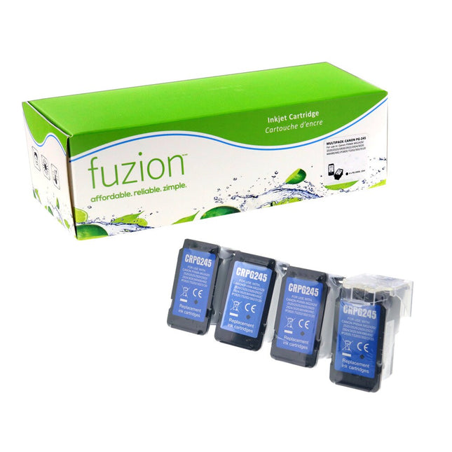 Boite de 4 cartouches PG-245XL Noir Fuzion
