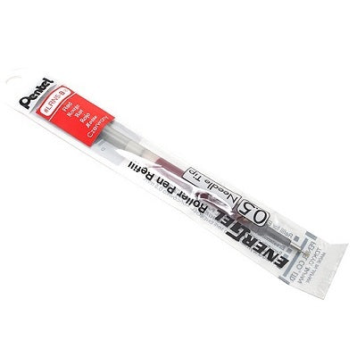 Recharge Pour Stylo À Bille Rétractable Energel, 0,5 Mm, Rouge