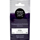 Tape-P-Touch M Series Compatible, 9Mm Black On White