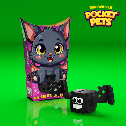 Mini Waffle - Pocket Animals: Bat 15 pcs (fr-en)