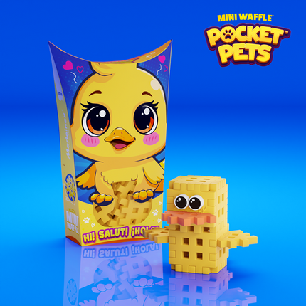 Mini Waffle - Pocket Animals: Duck 16 pcs (fr-en)