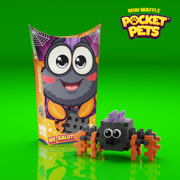 Mini Waffle - Pocket Animals: Spider 25 pcs (fr-en)