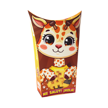 Mini Waffle - Pocket Animals: Giraffe 35 pcs (fr-en)