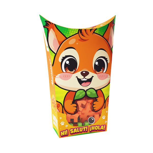 Mini Waffle - Pocket Animals: Squirrel 34 pcs (fr-en)