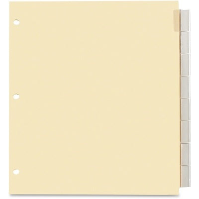 Jeu De 8 Intercalaires Insérables À Onglets, Format Lettre, Transparent