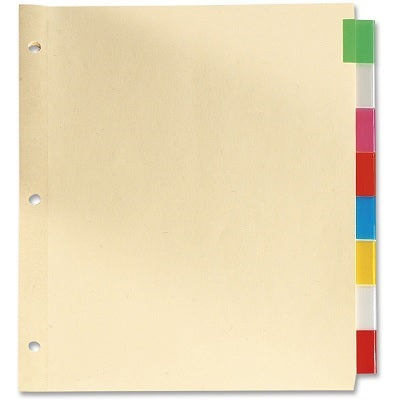 Jeu De 8 Intercalaires Insérables À Onglets, Format Légal, Couleurs Variées