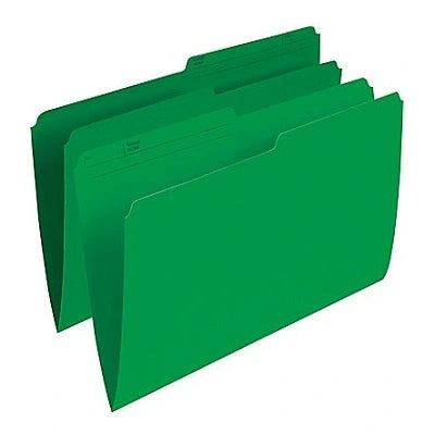 Chemises Réversibles 10 1/2 Pts, Format Légal, Vert - R615 Grn