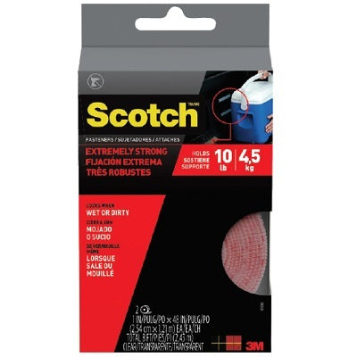 ATTACHES "EXTREME" DE SCOTCH, 1 PO X 4 PI, TRANSPARENT