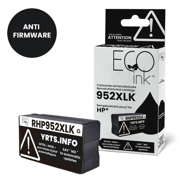 HP No.952XL F6U19AN Reman Black EcoInk YRTS 2K