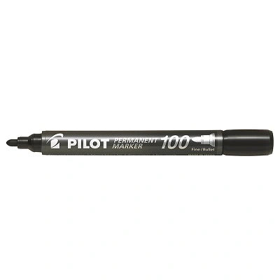 Marqueur Permanent Sca-100 Pilot(Md), Pointe Conique, Noir, 12 Boite