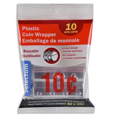Paquet De 10 Rouleaux Pour Pièces Plastichange, Plastique, 10 ₵ - S53