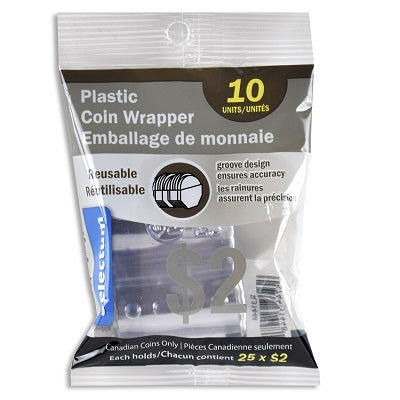 Paquet De 10 Rouleaux Pour Pièces Selectum, Plastique, 2 $ - S56