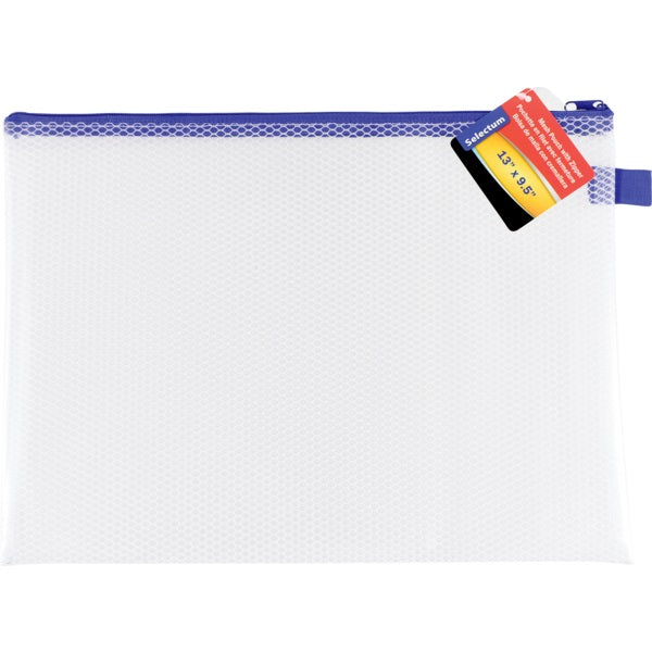13x9.5in Clear Zippered Mesh Case