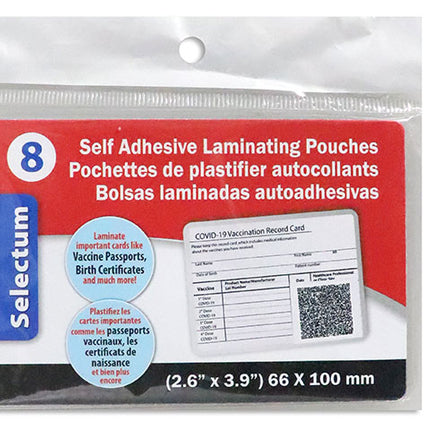 Pqt 8 pochettes a plastifier col