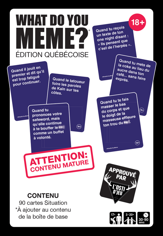 What Do You Meme? : Ext. 18+ - Éd. Québécoise - FR