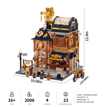 Lumibricks Steampunk Mechanical Workshop 2006PCS