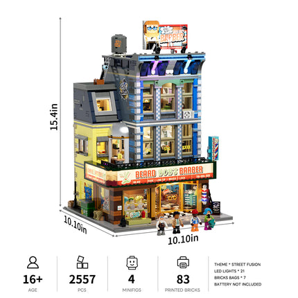 Lumibricks Barbershop 2557PCS