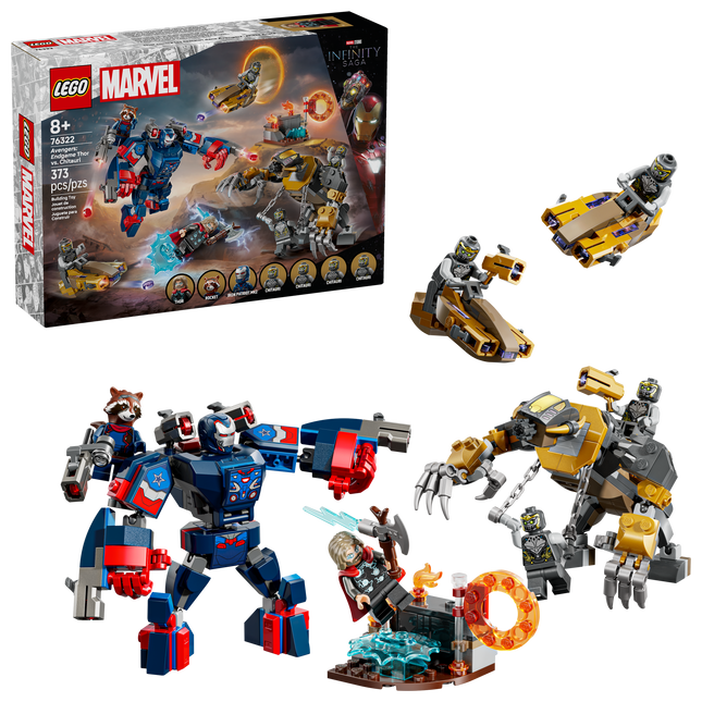 Lego Marvel 76322 Thor contre les Chitauri dans Avengers : Phase finale
