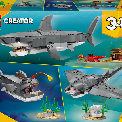 Lego Creator 31381 The Fierce Shark and the Treasure Chest