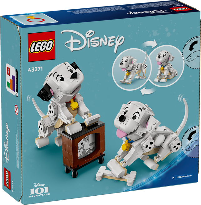 Lego Disney 43271 Lucky et Penny, les chiots des 101 Dalmatiens