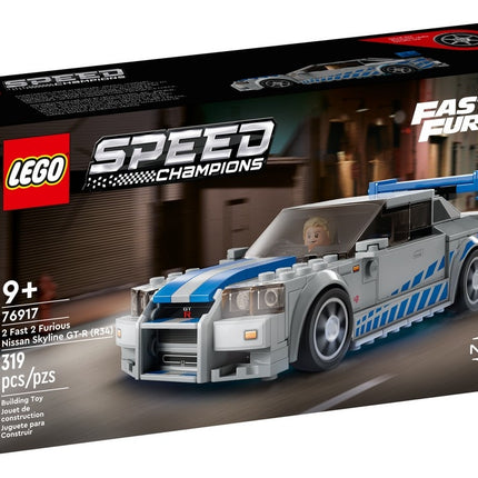 Lego speed champions 76917 2 fast 2 furious nissan skyline gt-r (r34)